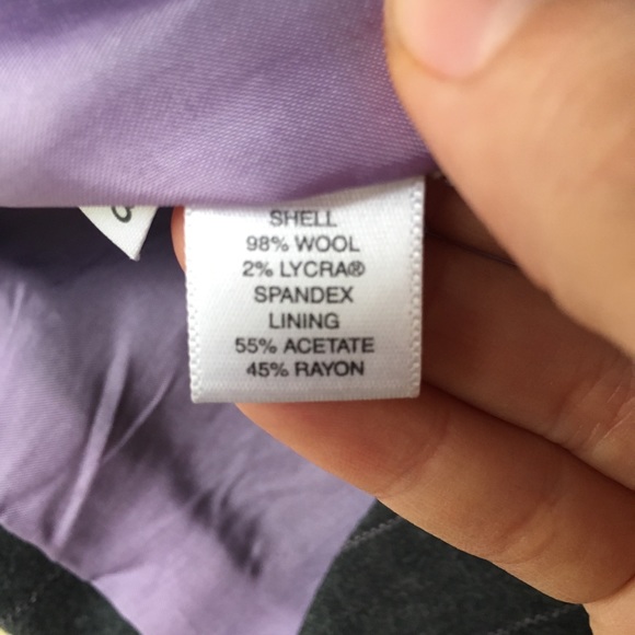 Ann Taylor Wool Charcoal Pinstripe Suit - Picture 5 of 7